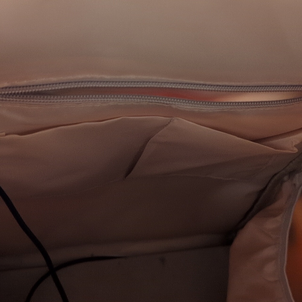 Vsnoon Laptop Backpack With Grey Pink Floral Design - Picture 4 of 12